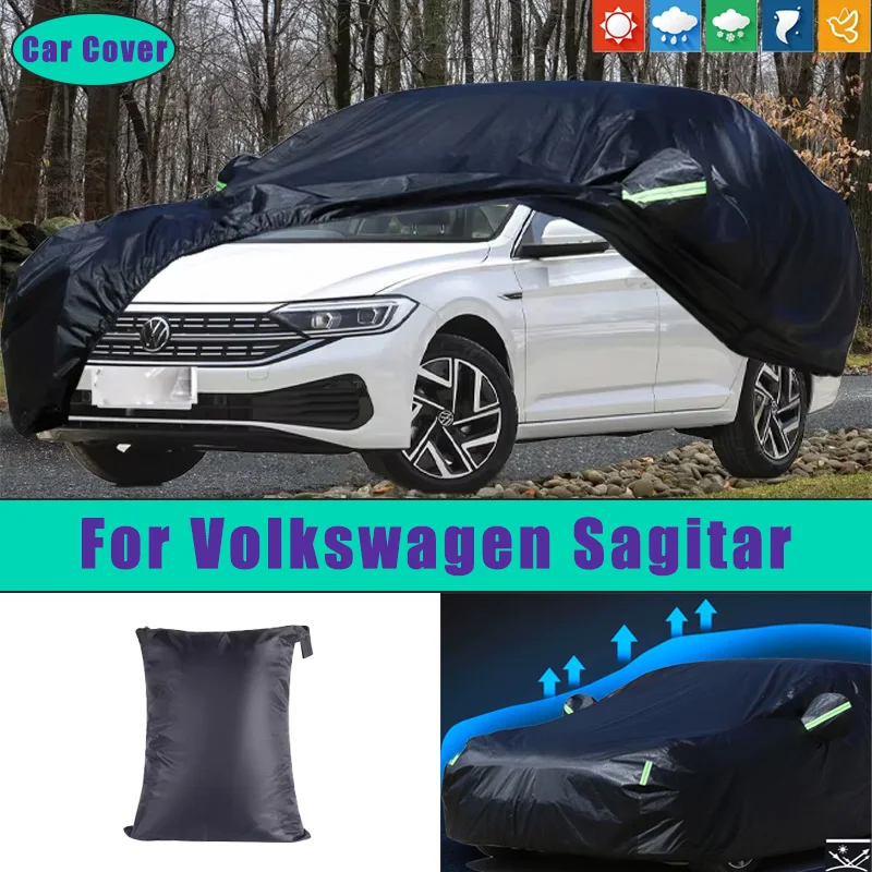 

Car Full Outer Covers Outdoor Waterproof Dustproof Sun Rain Snow Protection Exterior Car Accessories For Volkswagen Sagitar