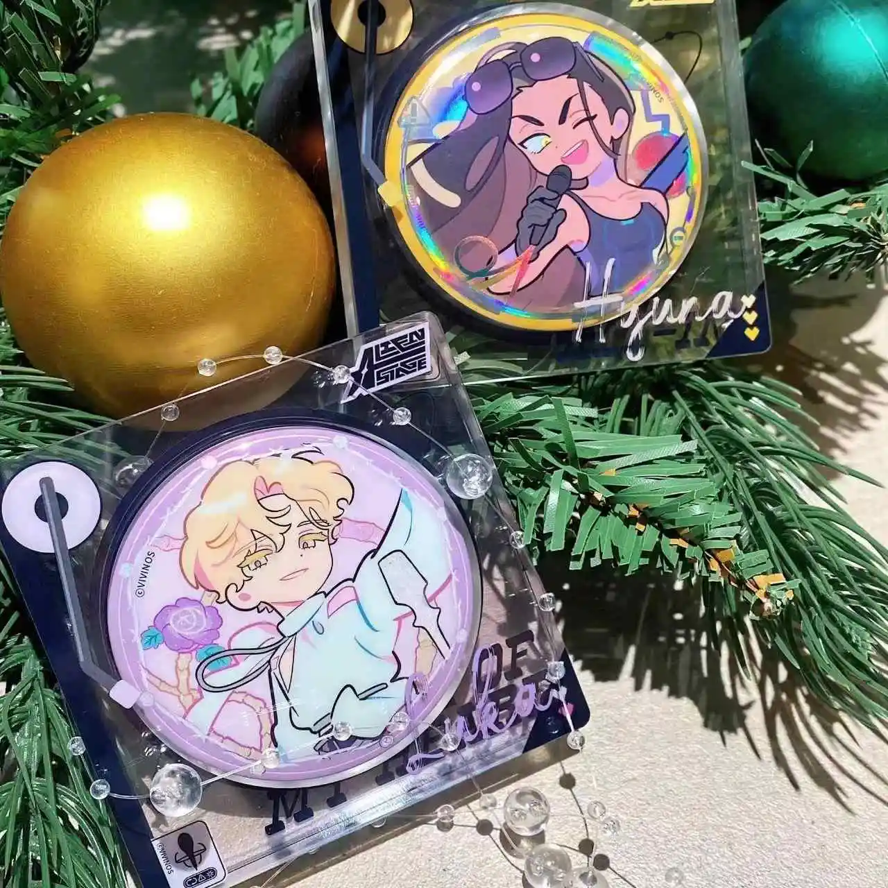 Game Alien Stage ivan til mizi sua luka Cosplay Cartoon Badge Itabag Button Brooch Pins Backpack Decor Anime Cartoon Gift