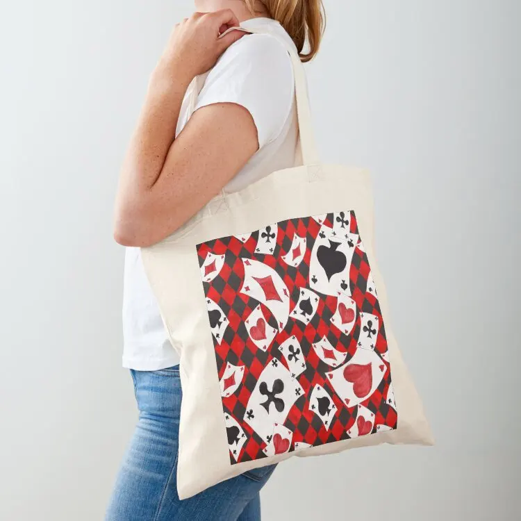 

Playing Cards Pattern Tote Bag Women's handbag cloth bag woman large tote bag reusable shopping