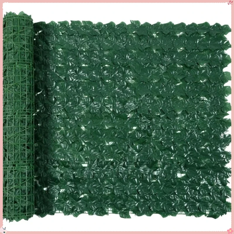 سياج الخصوصية اللبلاب الاصطناعي 39.4 × 354.3 بوصة - تحوط قابل للتوسيع مع روابط بسحاب لديكور الحديقة والزفاف #1