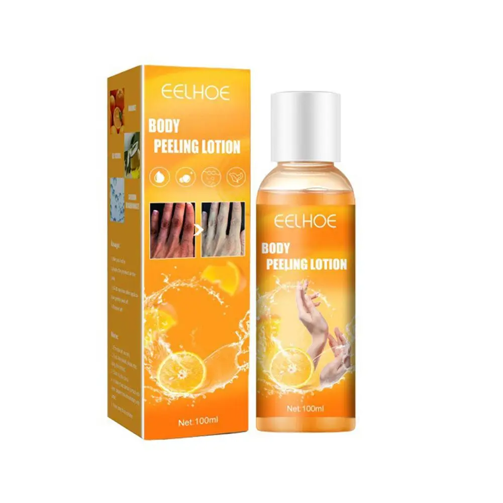 Loción exfoliante de naranja, Aceite Corporal, cera suave de Ramen, Gel de loción rasgable, venta al por mayor E0z2, 100ml