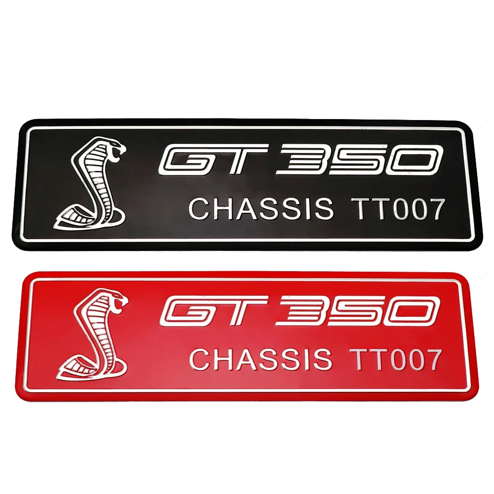 سبيكة GT350 GT500 شعار جسم السيارة شعار الخلفي الجذع شارة ملصق لفورد شيلبي فييستا التركيز مونديو كوغا رينجر موستانج ايفرست