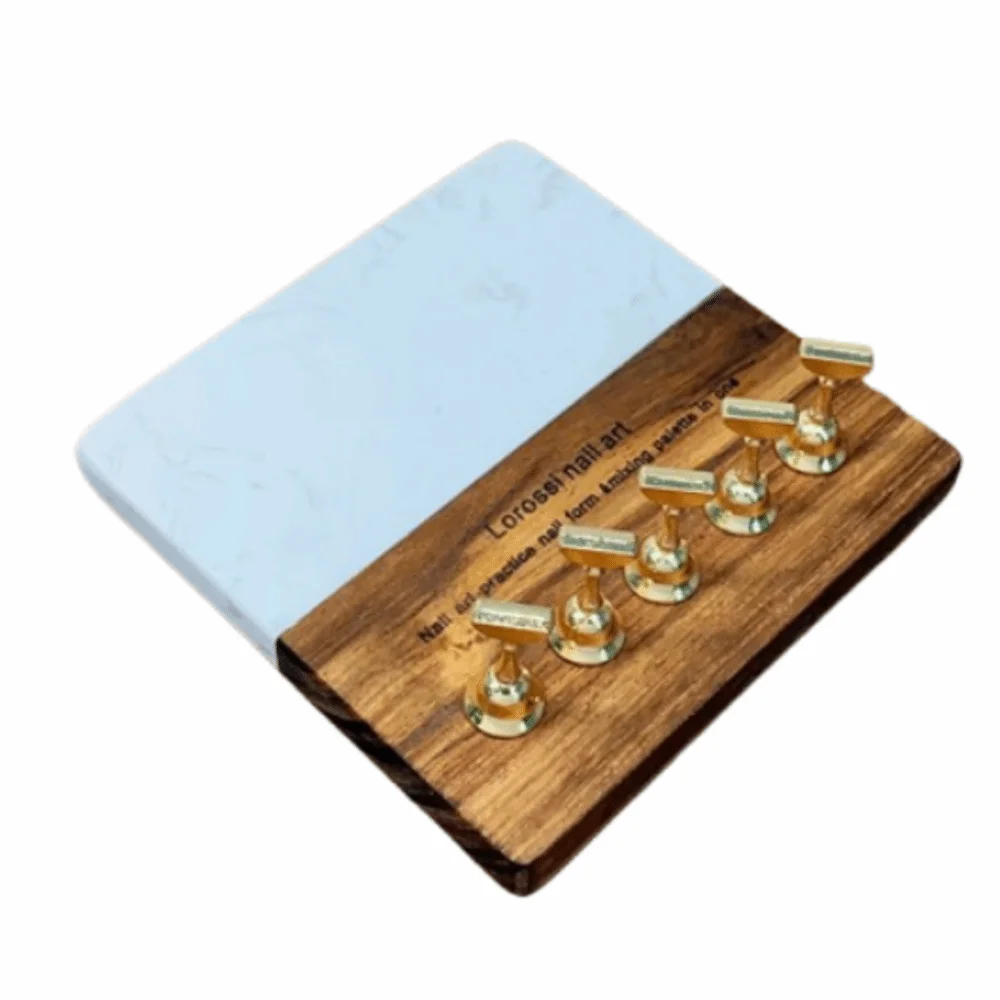 

Square/Round Base Magnetic Nail Art Holder Strong Magnetic 5 Nail Holders False Nail Stand Easy To Use Detachable