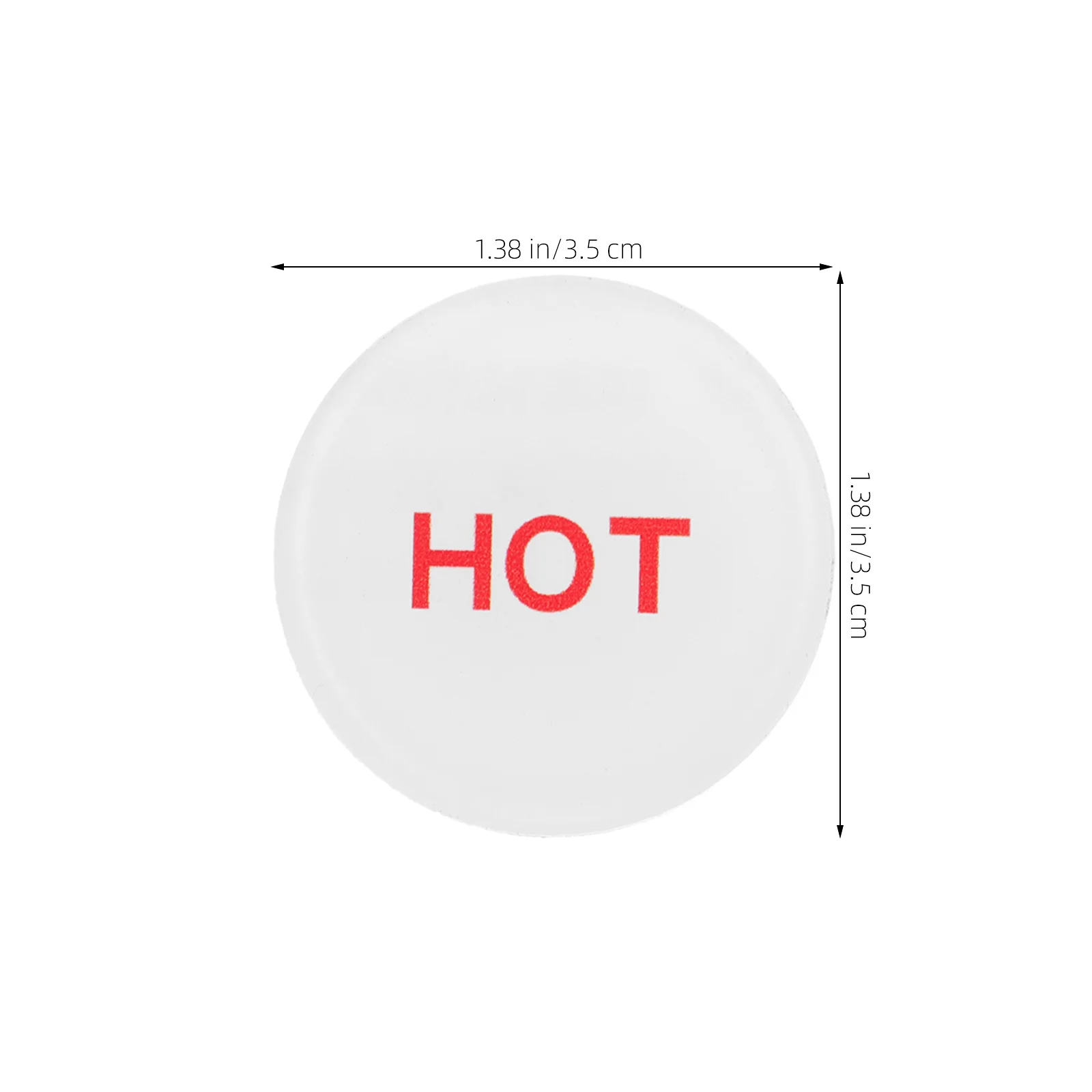 10pcs Acrylic Hot Cold Water For Hotel Bathrooms Faucet Indicator Labels Sinks Label Water Temperature