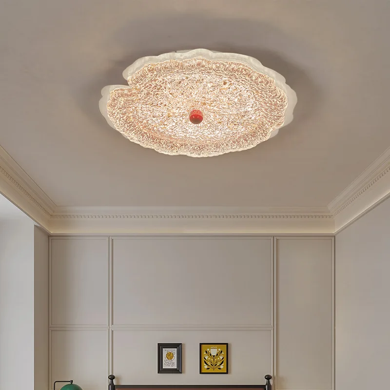 Pétalo francés, luz medieval para dormitorio, protección ocular de espectro completo, estudio retro, lujo ligero romántico de alta gama, luz de techo