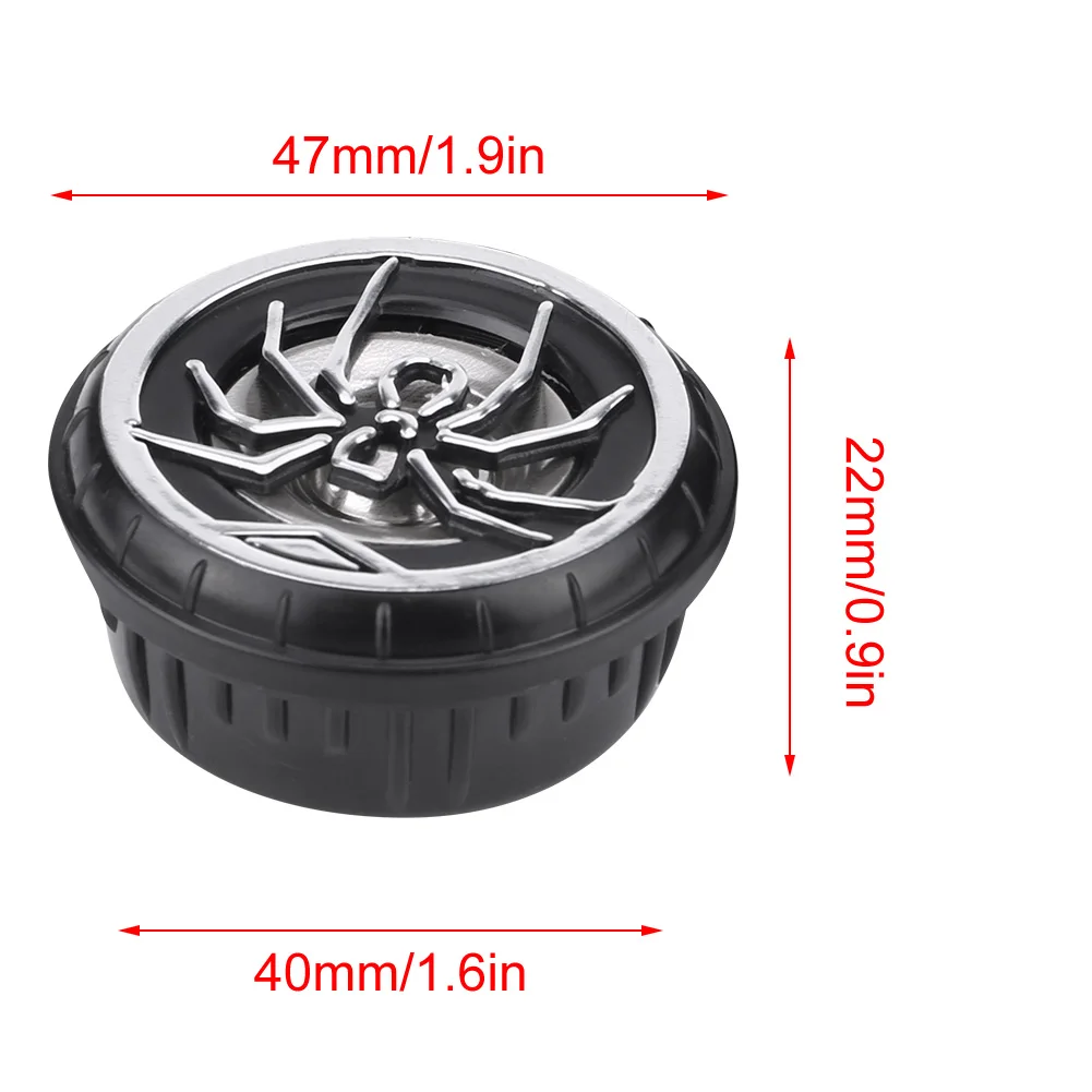 2Pcs Creative Auto Car Spider Pattern Super Power Loud Audio Speaker Tweeter Loudspeaker