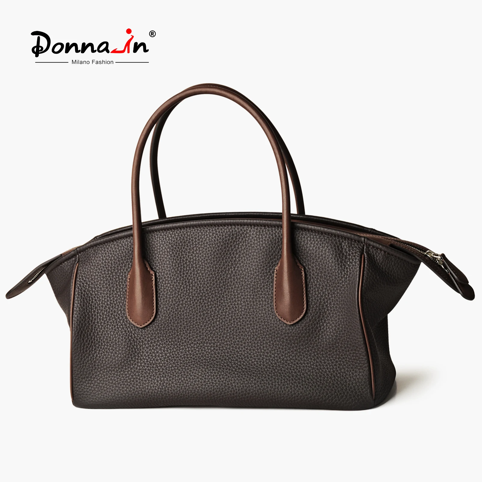 

Новая сумка-боулинг Donna-in из натуральной кожи, вместительная сумка-подушка для переноски