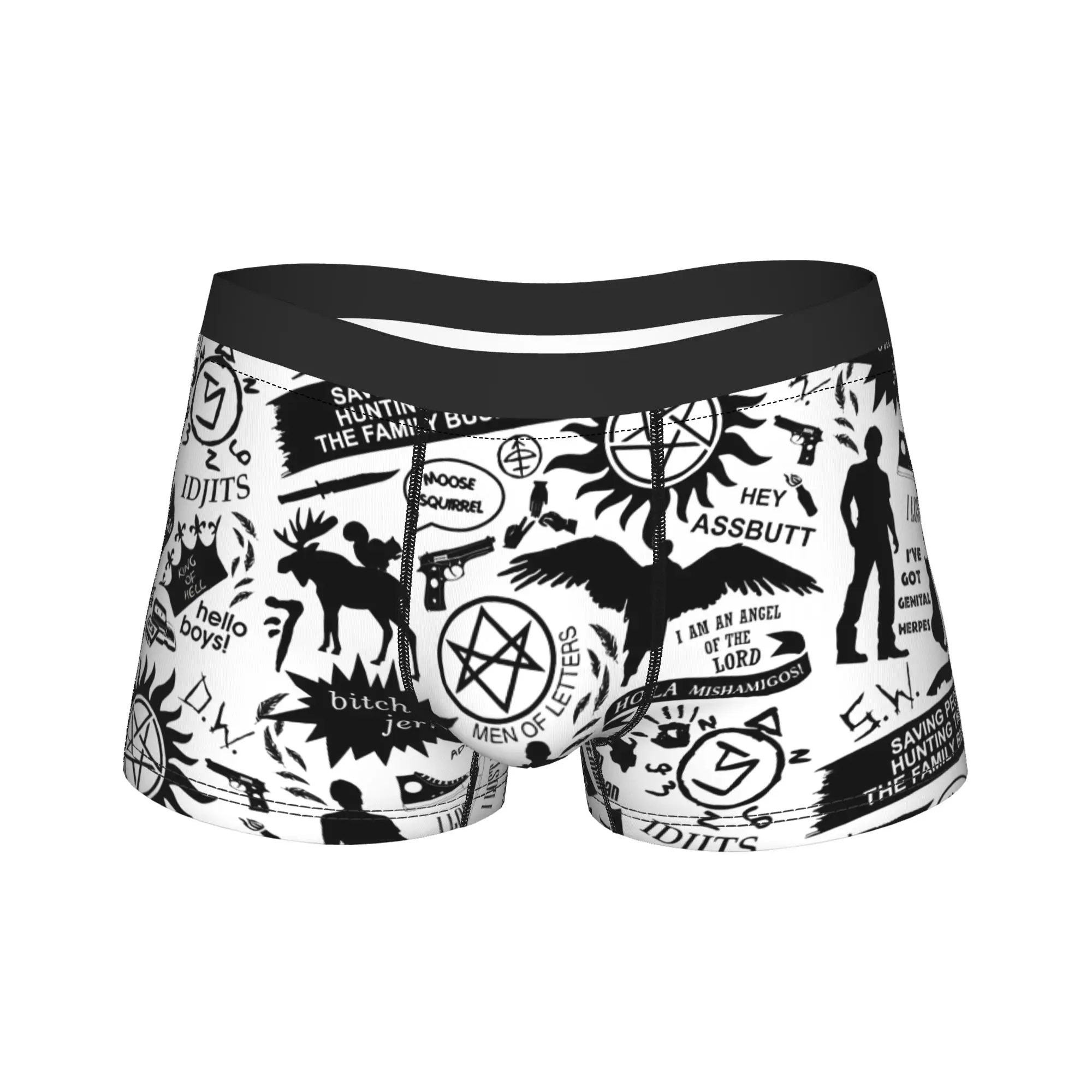 

Сверхъестественные предметы, мужское нижнее белье, трусы-боксеры, шорты, популярные дышащие трусы для мужчин, S-XXL