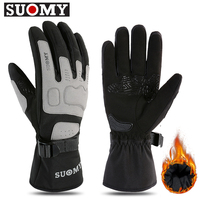 SUOMY Autumn Winter Motorcycle Racing Gloves Windproof Waterproof Guantes Moto Motorbike Gloves Touch Screen Moto Biker Gloves