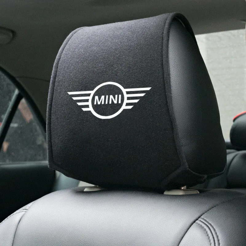 Car Seat Headrest Cover Cushion Neck Pillow Protector Pad For Mini Cooper S R55 R56 R50 R53 R60 F55 F56 Countryman Accessories