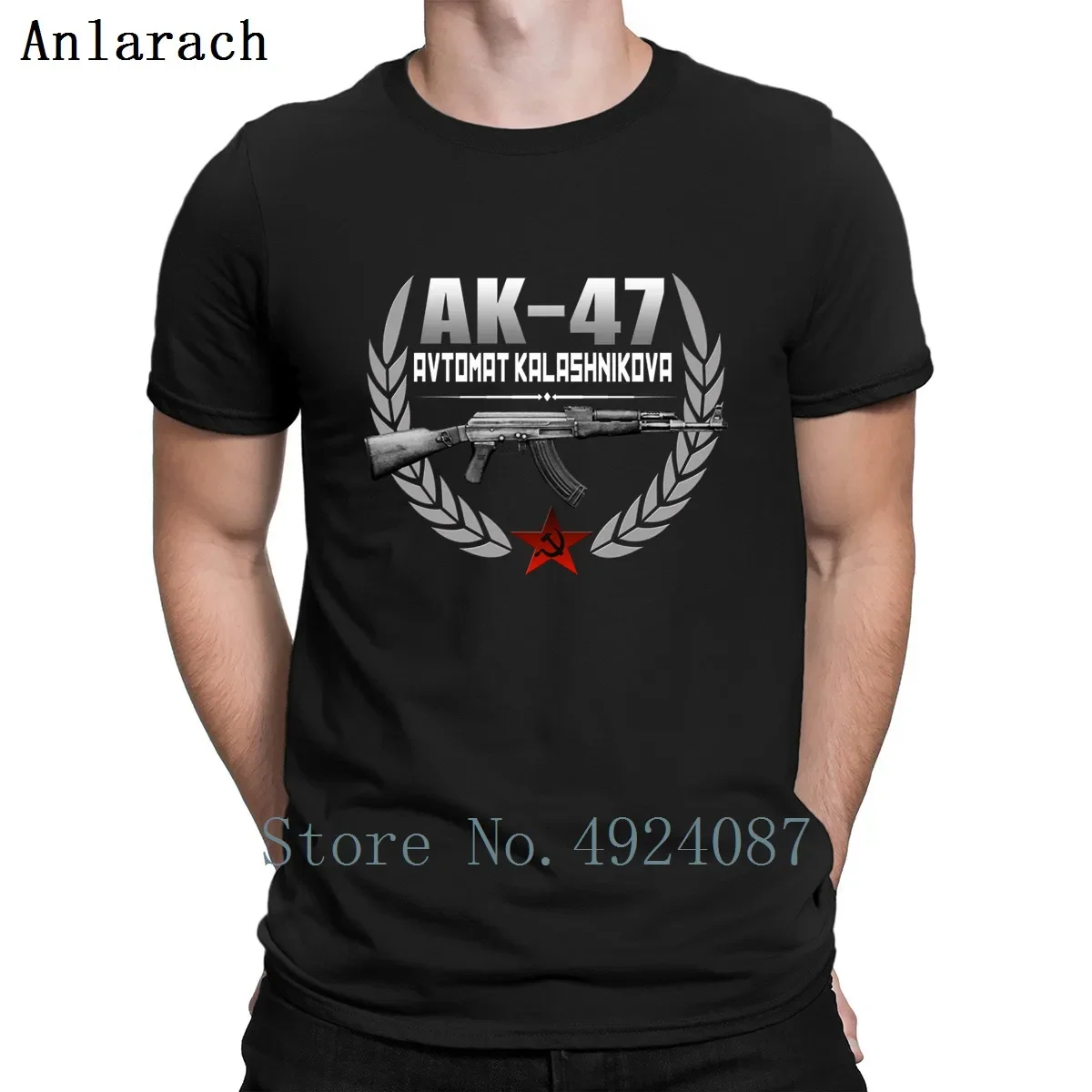 Ak 47 Russian Rifle Kalashnikov T Shirt Weird Create Costume Letters Custom Tshirt Spring Autumn Big Sizes Casual Hot Sale