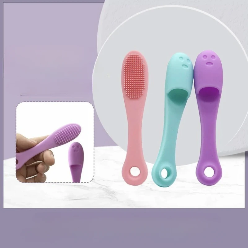 Finger Shape Silicone Face Cleansing Brush Facial Cleanser Pore Cleaner Exfoliator Face Scrub Washing Brush Women Skin Care Tool