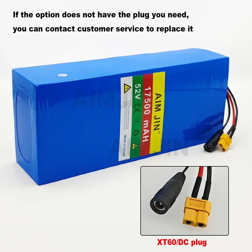 14S5P battery pack  52V battery 17.5AH 18650 with BMS For various electronic devices and transportation equipment