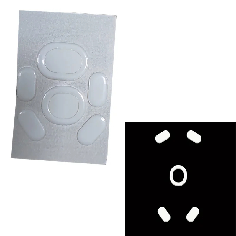 Mouse Feet Pads Sticker for logitech GPW1 GPW2 G304 G305 Mouse White Rounded Curved Edges Mice Feet