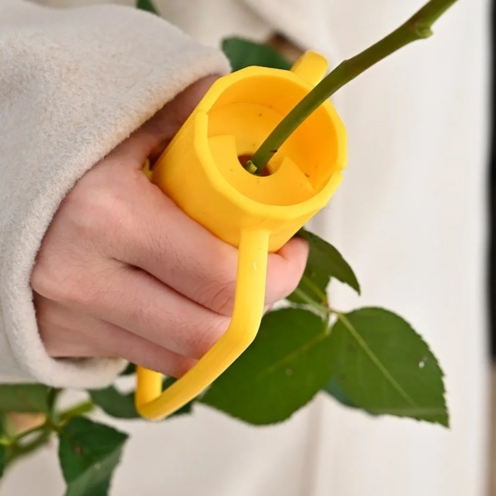 Cylindrical Design Rose Thorn Remover Reusable With Handle Thorn Stripper Tool Innovative Design Rose Trim Clip