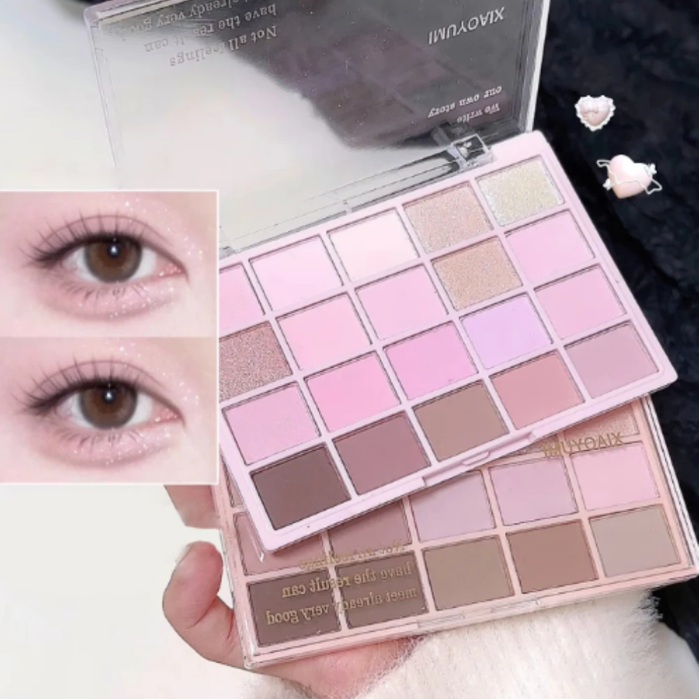Sweet Pink Eye Shadow Tray, Cigarette Powder, Rose Tray Warm and Warm, and The Atmosphere Is Tender and The Powder Is Not Flying