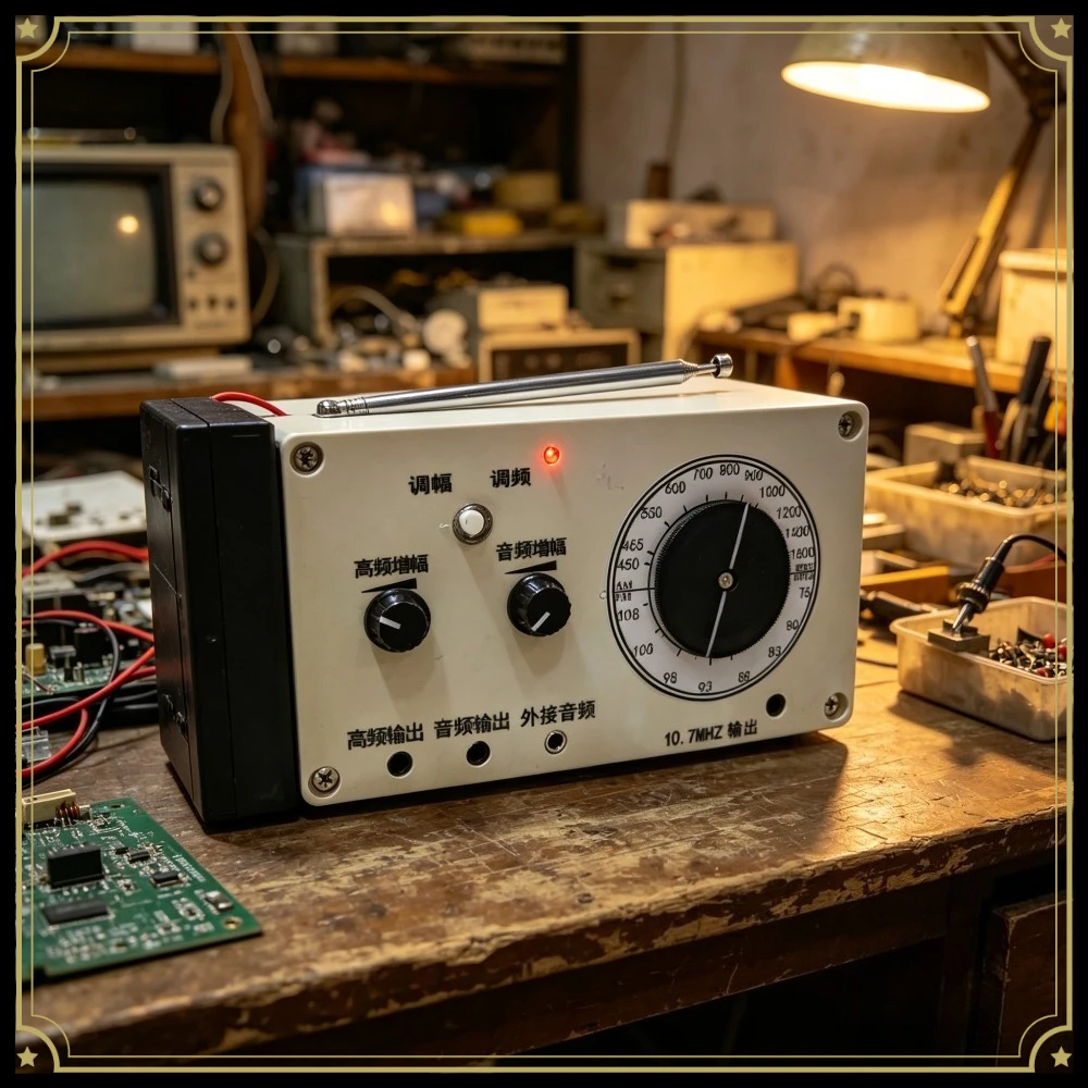 AM FM Radio Signal Generator Portable, Frequency Modulation Signal Source for Radio Repair, Wireless Transmitter Tester