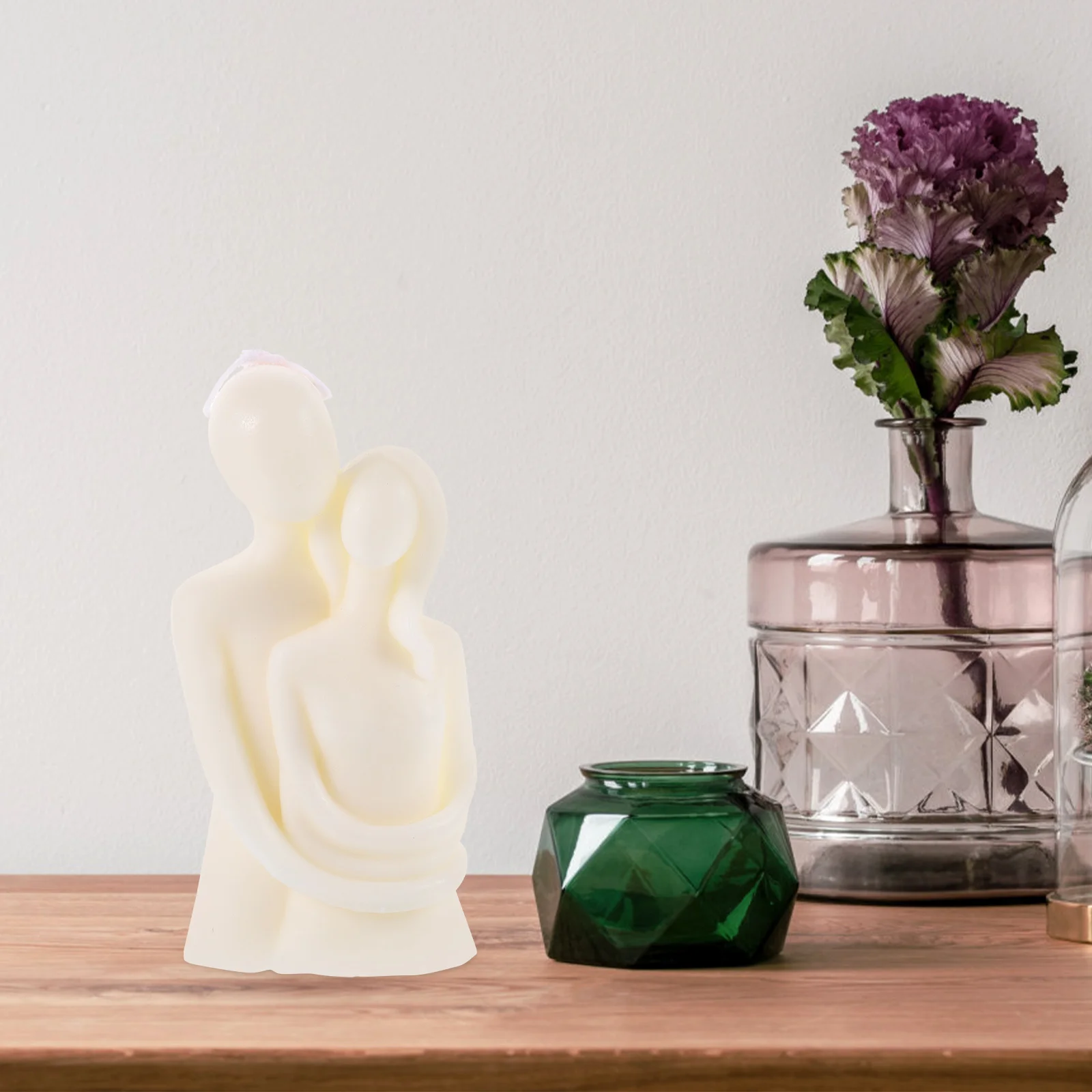 Coppia che abbraccia fragranza romantica profumata Decorazioni per la casa Ornamento da tavolo Aromaterapia creativa con cera di soia