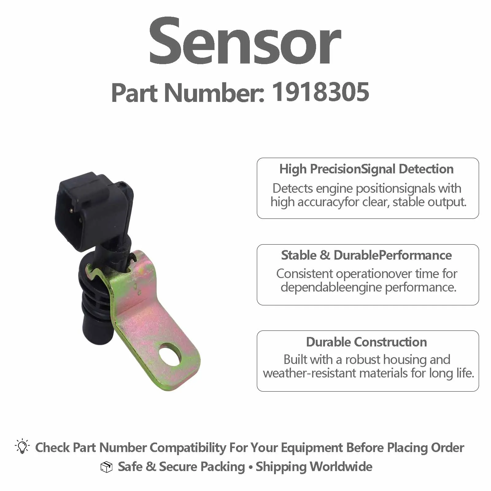 191-8305 1918305 Speed Sensor For Caterpillar CAT 416F2 415 416 420F2 428 420 432F2 434 430F2 Backcavator loader