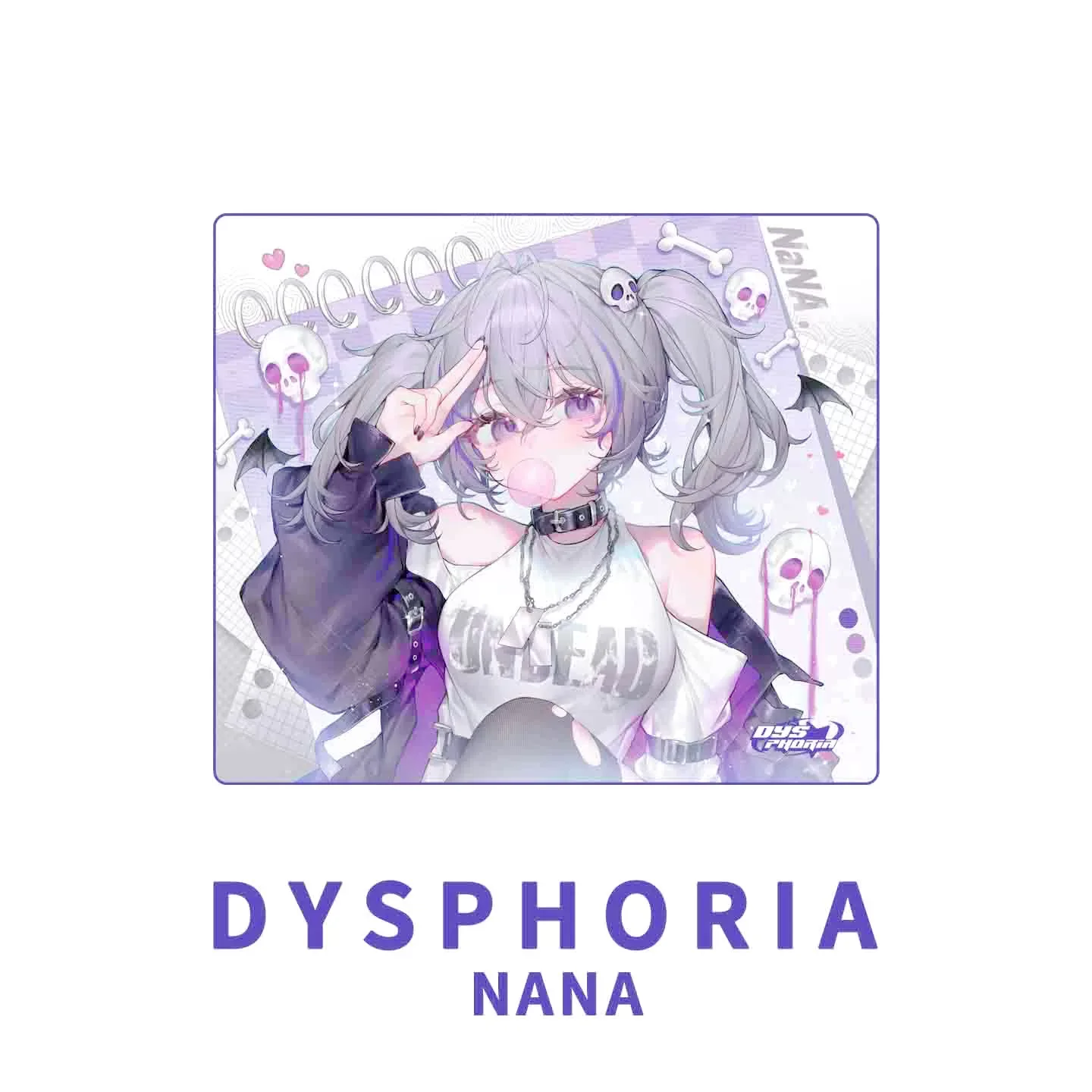 PANPAD DYSPHORIA NaNA glass mouse pad Gorilla Glass, Special Coating, Fully Covered Primercopy)