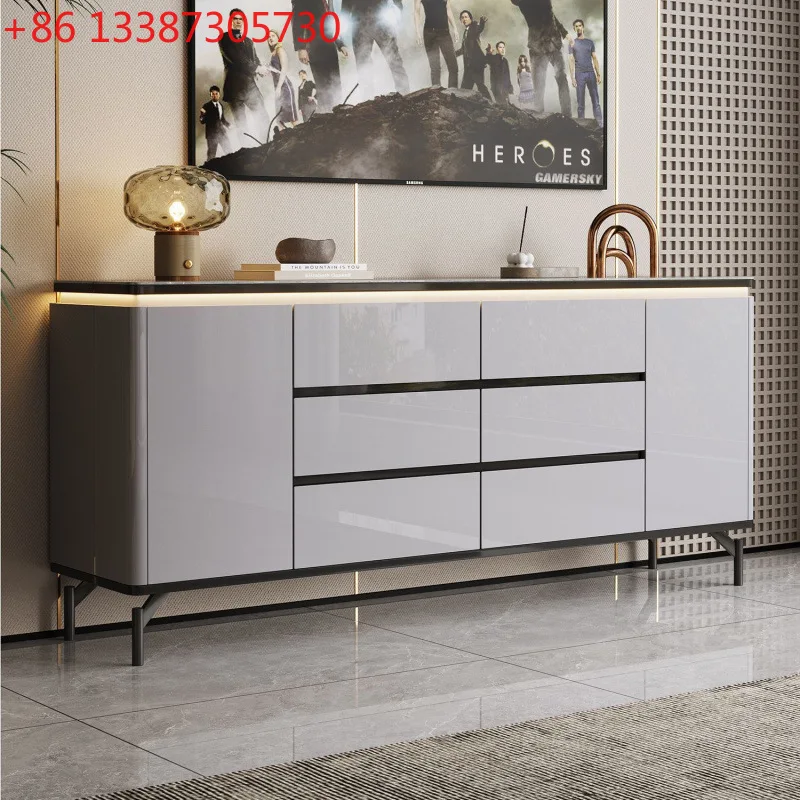 

All solid wood lacquered slate chest, bedroom locker, simple and modern