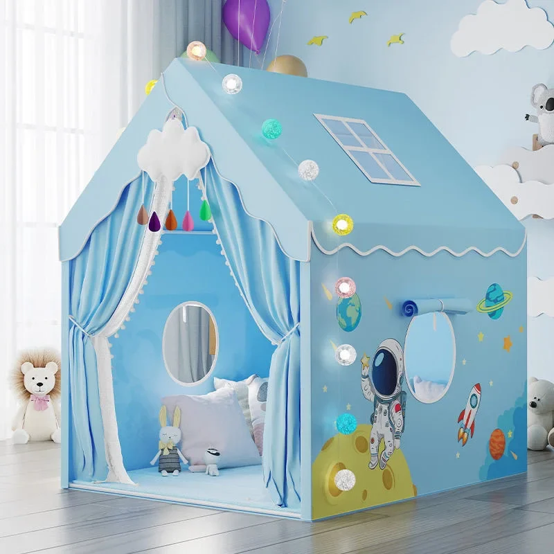 لعبة خيام أطفال قابلة للطي لعبة منزلية للبنين والبنات ديكور غرفة قلعة الأميرة في الهواء الطلق داخلي محمول خيمة تيبي ألعاب Gfts #3