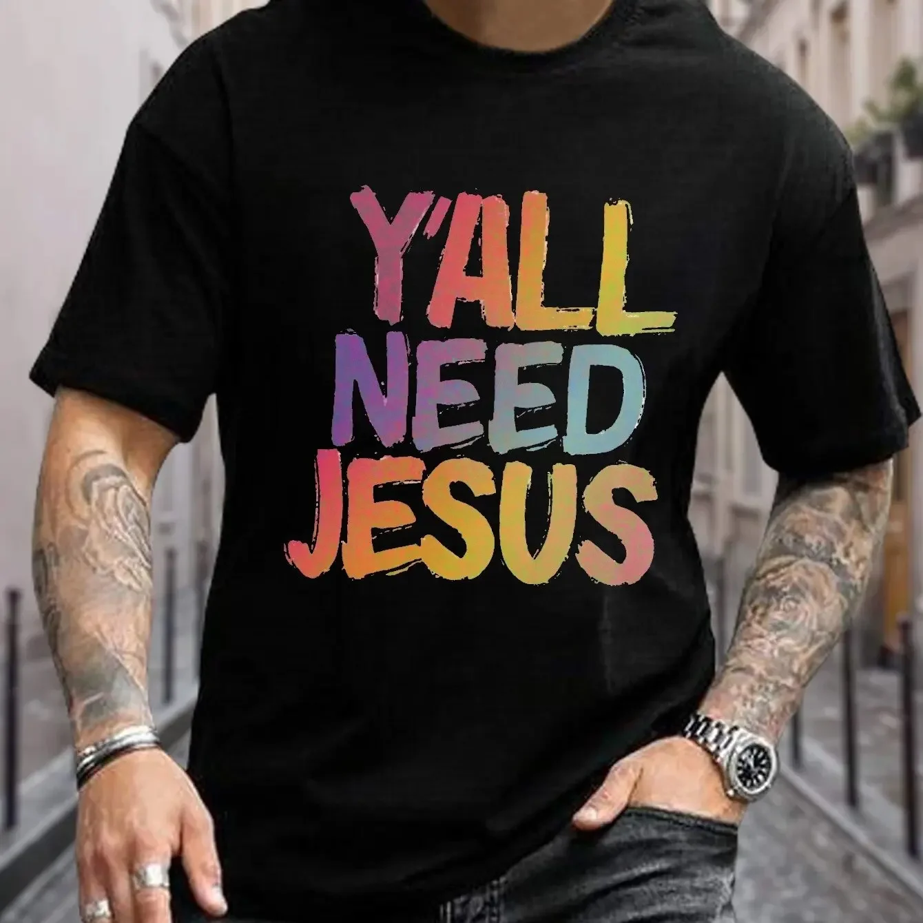 100% pure cotton new summer men's and women's short sleeved T-shirt, creative English printing, comfortable and soft fabric