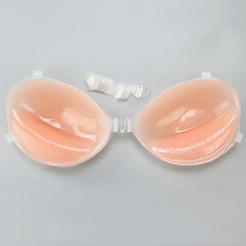 Silicone Bra Invisible Push Up Sexy Strapless Bra Stealth Adhesive Backless Breast Enhancer For Women Sticky Wedding Bikini Bras