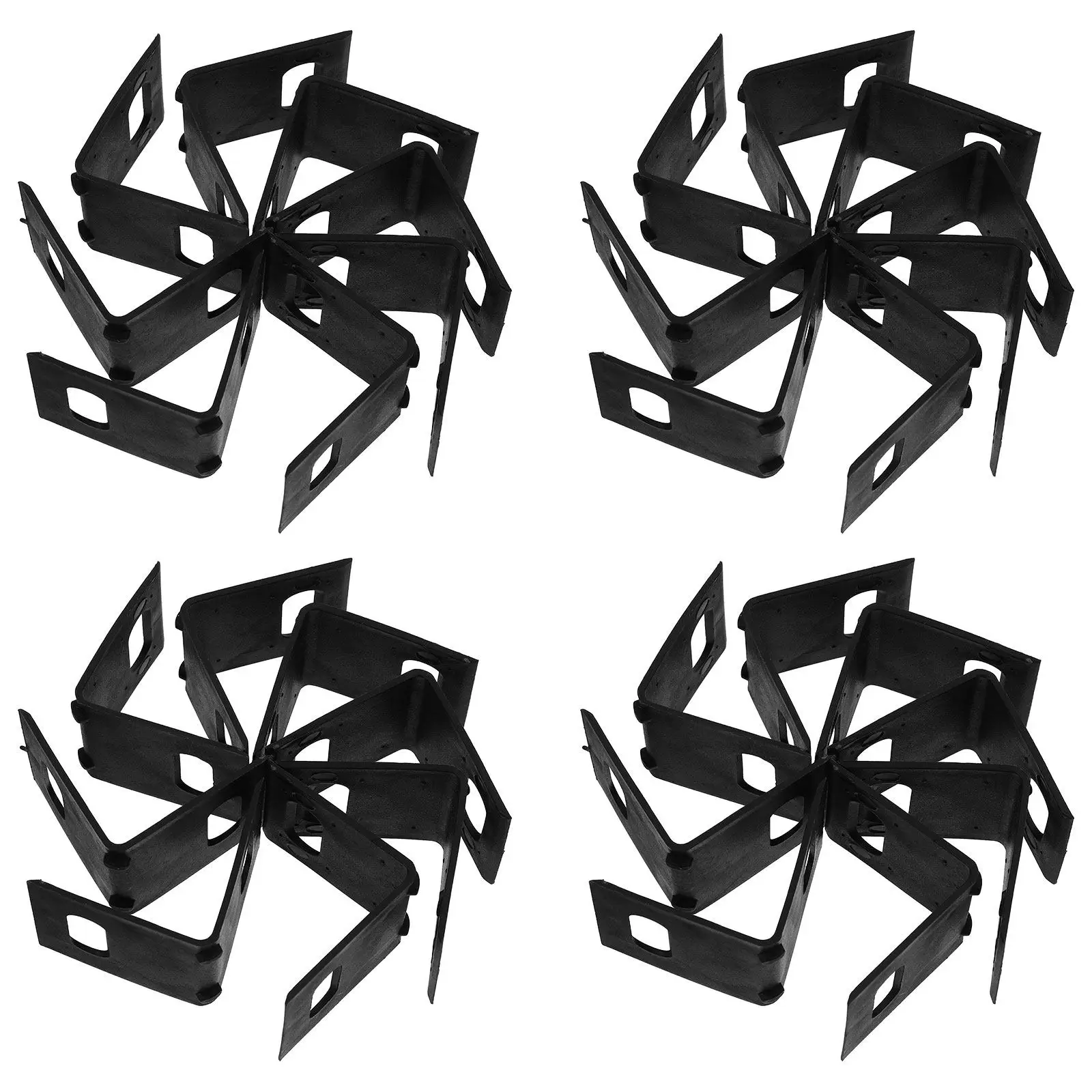 

100 шт. Зажимы для упаковки, долговечные крепежные клипсы для надежной фиксации посылок, пластиковые пряжки для транспортировки и защиты грузов