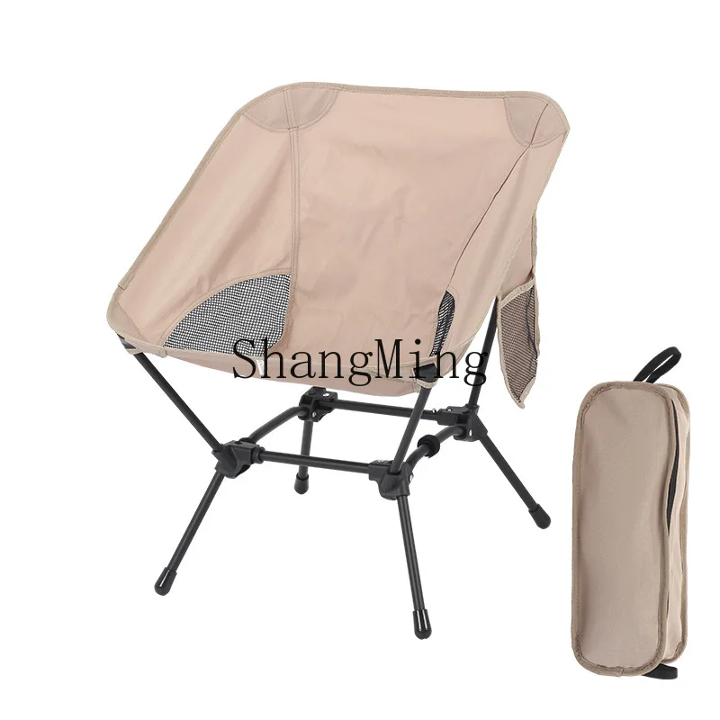PYH Modern Simple Outdoor Square Structure Beach Convenient Four Corner Camping Folding Chair