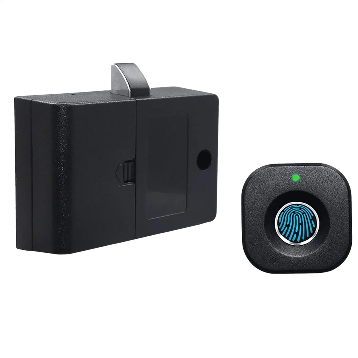 AB09 Smart Biometric Cabinet Lock - Keyless Hidden File Drawer Wardrobe Lock for Home