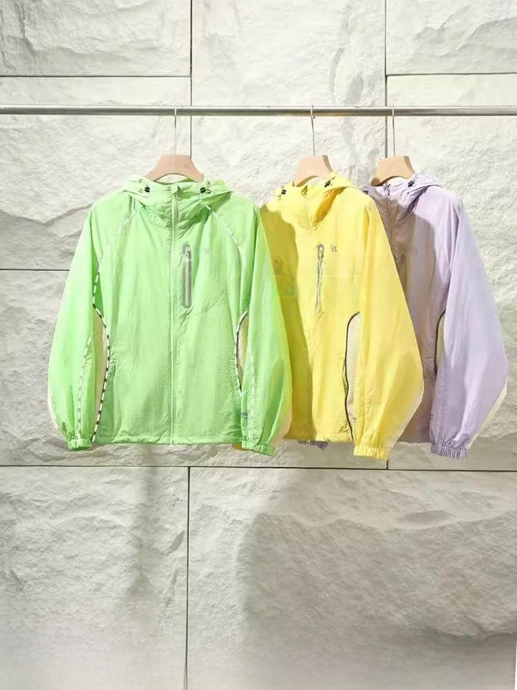 

3D Tailored Outdoor Skin Jaet Lightweight ex Summer Faionable Sun Protection Coat Couple Sle Stand Fit Long S...