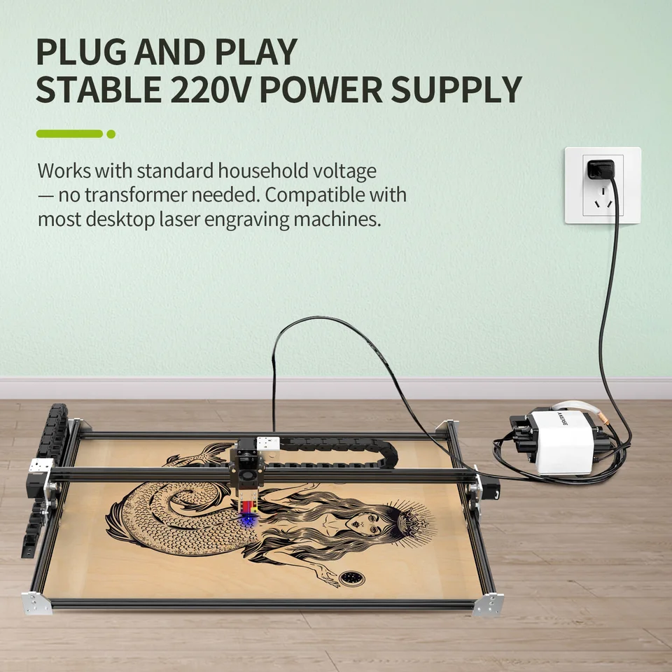 NEJE 1000mWレーザー彫刻機 NEJE レーザーエアアシストポンプ 220V 25W 55L/min 50Hz エアポンプ