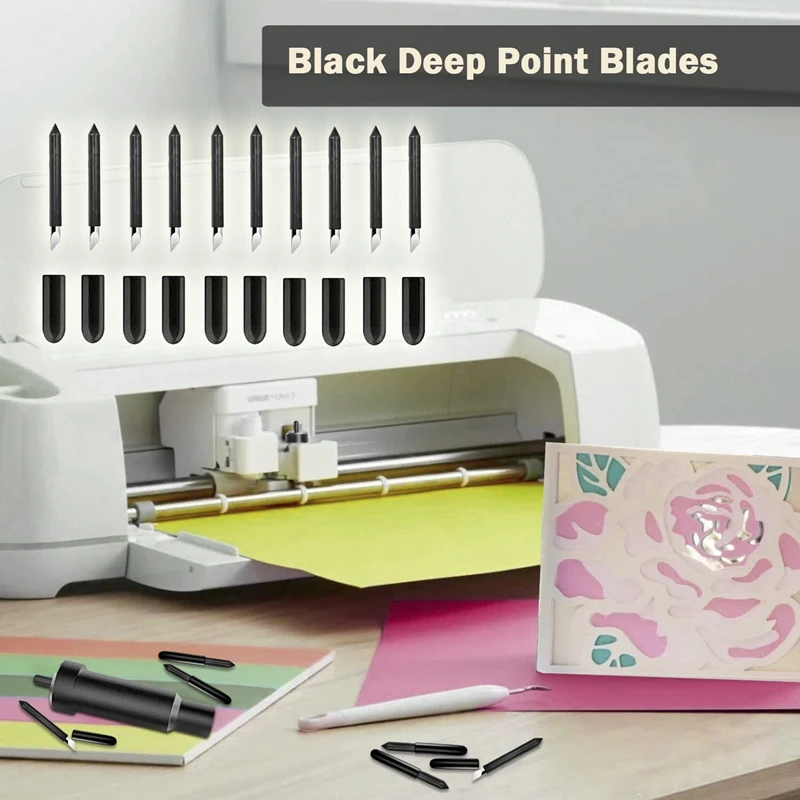 Nieuwe 60-10 STKS Snijbladen Vervanging Deep Point voor Cricut Maker/Maker 3 Snijmachines Ontdek lucht/Explore Air 3 Cut Blade