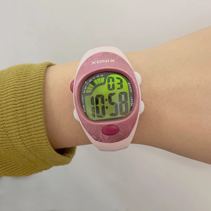 Reloj deportivo multifunción para mujer, cronómetro eléctrico luminoso, resistente al agua, 100m, ideal para estudiantes, natación y buceo