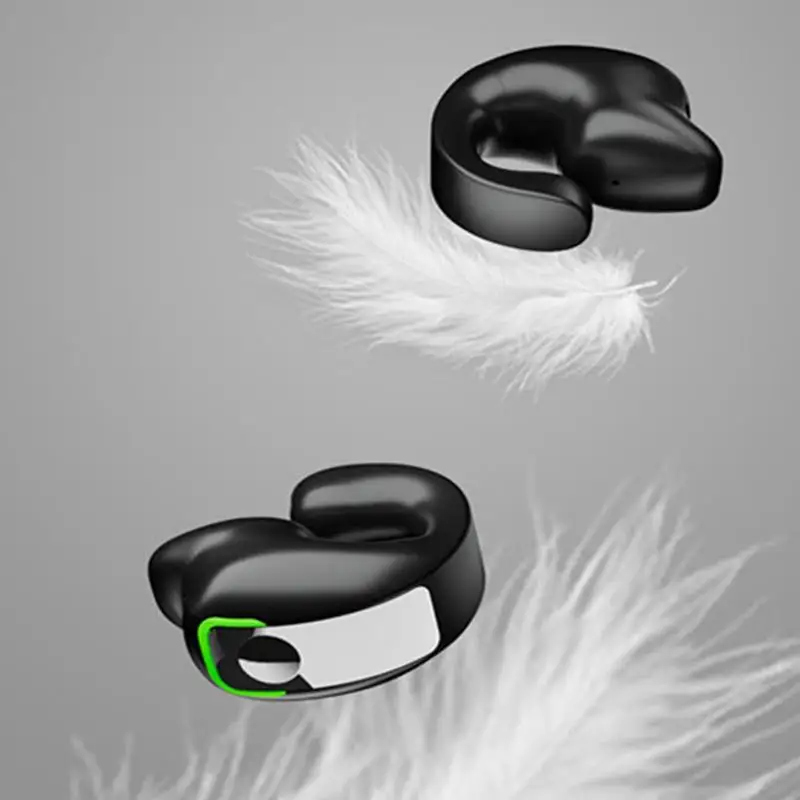 スポーツ用マイク内蔵HDステレオヘッドセット,イヤークリップ付きワイヤレスヘッドフォン,6時間再生,防水