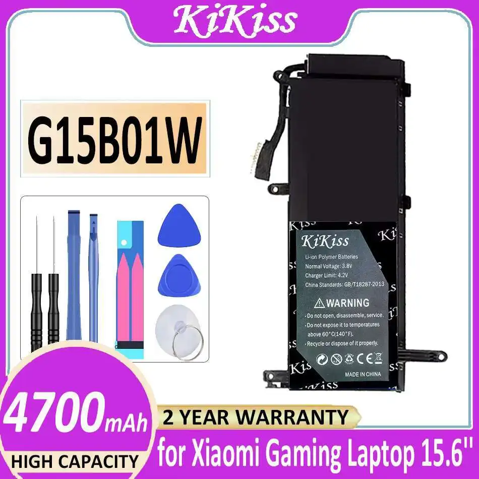 

Аккумулятор для ноутбука большой емкости G15B01W для Xiaomi Gaming 15,6 дюйма I5 7300HQ GTX1050 GTX1060 1050Ti 1060 171502-A1 4700 мАч
