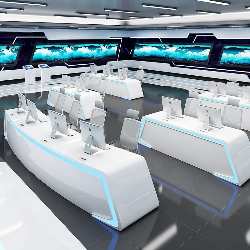 Painting console,modern technology, monitoring console, center console, command center, dispatching console