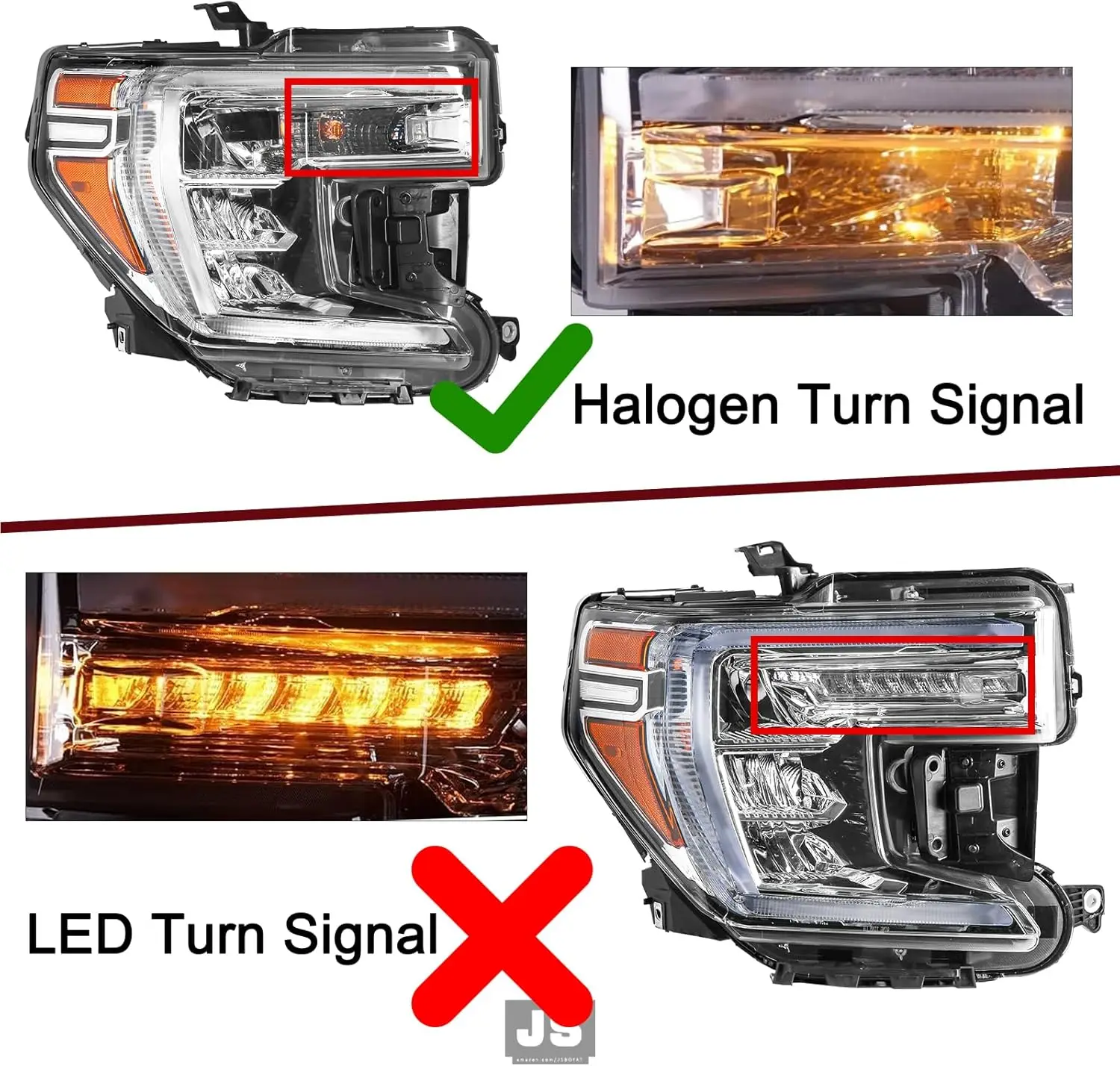يناسب 2019 2020 2021 جي إم سي سييرا 1500 LED المصابيح الأمامية الهالوجين بدوره إشارة نموذج مجموعة مصابيح أمامية استبدال مصنع كشافات