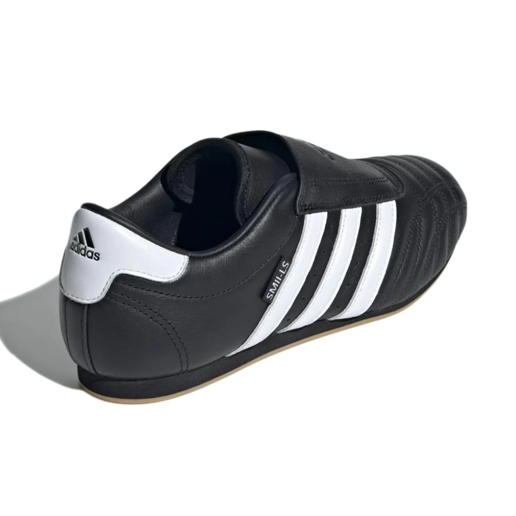 Adidas Taekwondo retro fashion low-top casual running shoes Men's and women's sports shoes black and white color scheme