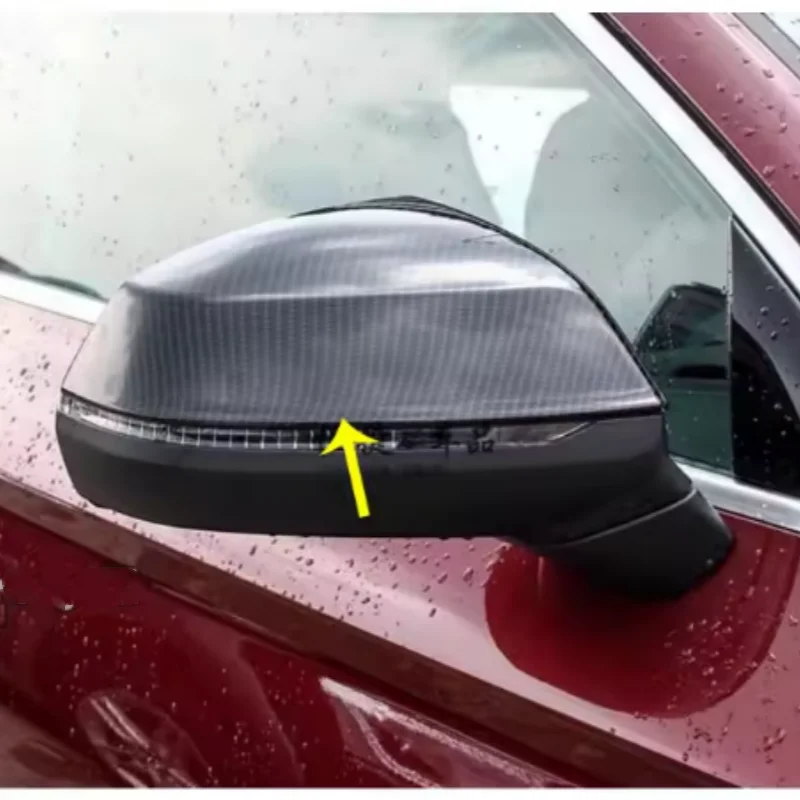 

For Audi Q5 Q5L 2018-2023 ABS Styling Car Sticks Rear View Eyebrow Side Glass Mirror Cover Trim Frame 2PCs