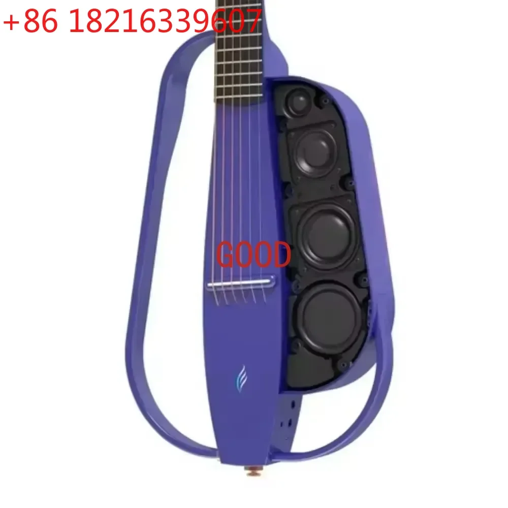 Enya NEXG 2 Guitarra eléctrica acústica básica Guitarra de viaje de fibra de carbono Guitarra eléctrica acústica inteligente para adultos con 50 cables inalámbricos