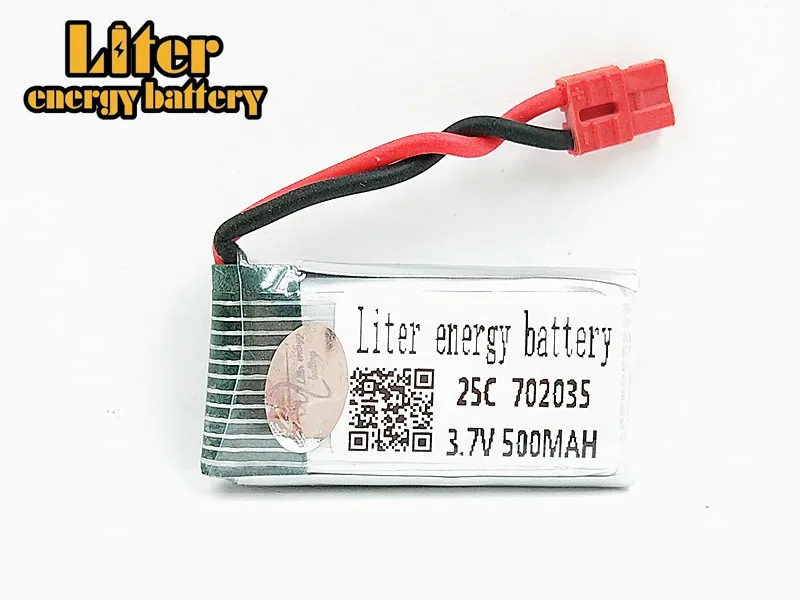 Аккумулятор для SYMA X5A-1 X15 X15C X15W Quadcopter RC вертолет, детали HM 3,7 V 500mah 702035 литий-полимерный аккумулятор