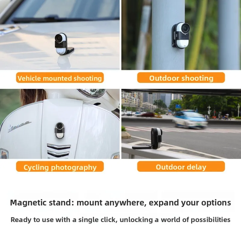 Sunnylife Insta360 GO3/GO3S حامل حبل مغناطيسي على الصدر - تصوير الشخص الأول لـ GO3S