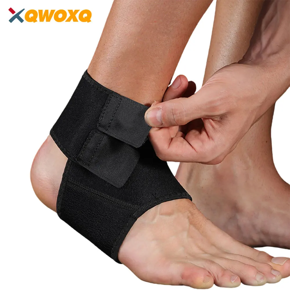 

1 PCS Sports Ankle Brace Compression Sleeves Adjustable Ankle Support for Comfortable Fit - Open-Heel Wraps To Relieve Pressure