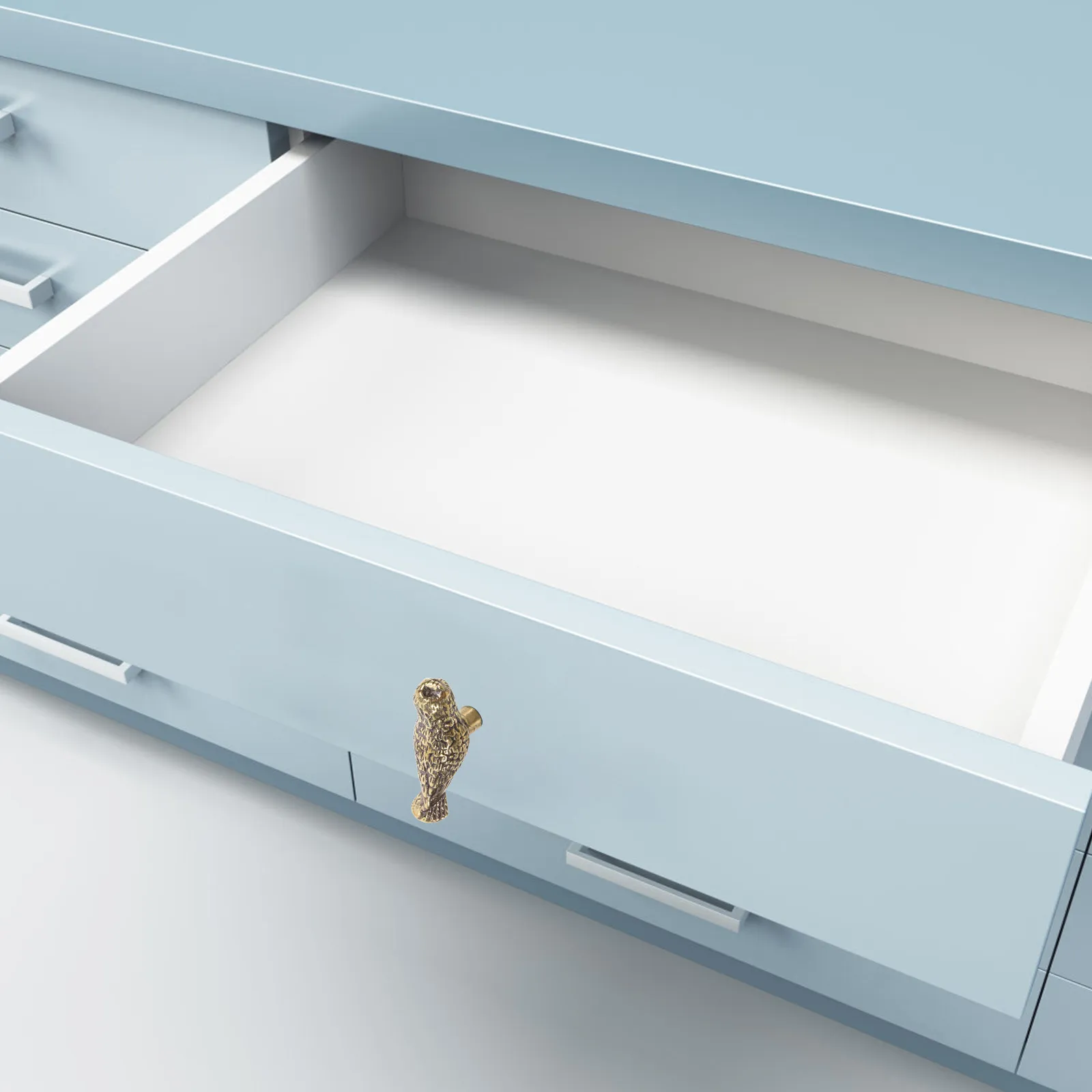 

2Pcs Brass Owl Cabinet Pulls Vintage Decorative Knobs for Dressers Drawers Kitchen Unique Furniture Hardware Owl Cabinet Pull