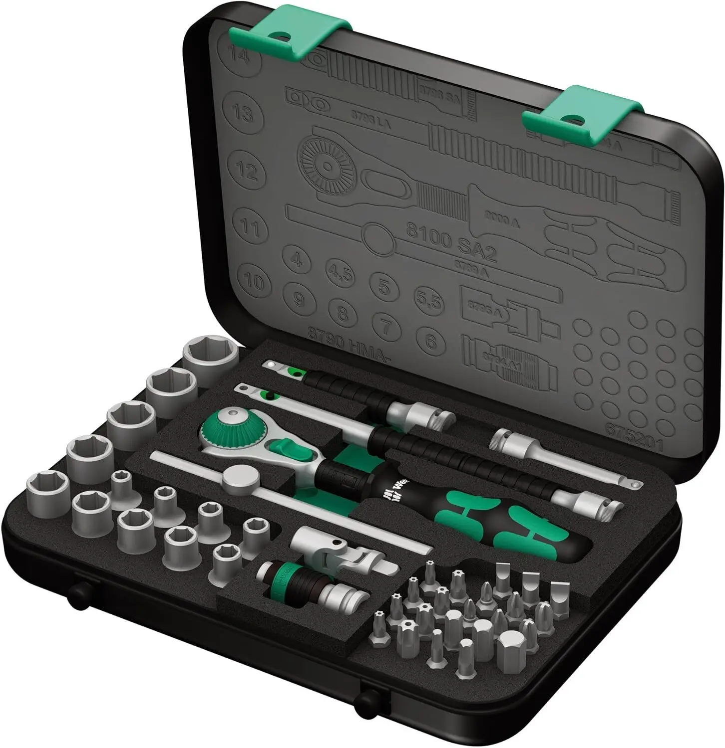 Metric Ratchet Set, 42-Pieces