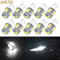 10Pc T10 Car Led Turn Signal Interior Dome Lamp 194 W5W 3528 10smd License Plate Light 12V Wedge side bulb Motorcycle Headlight