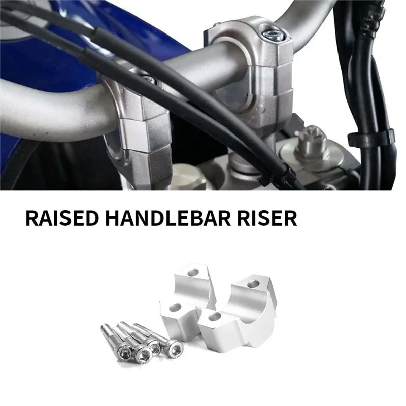 Handle Bar Riser Clamp Extend Handlebar Adapter Mount For XT1200Z Super Tenere XTZ1200 XTZ 1200 2014--A08Q