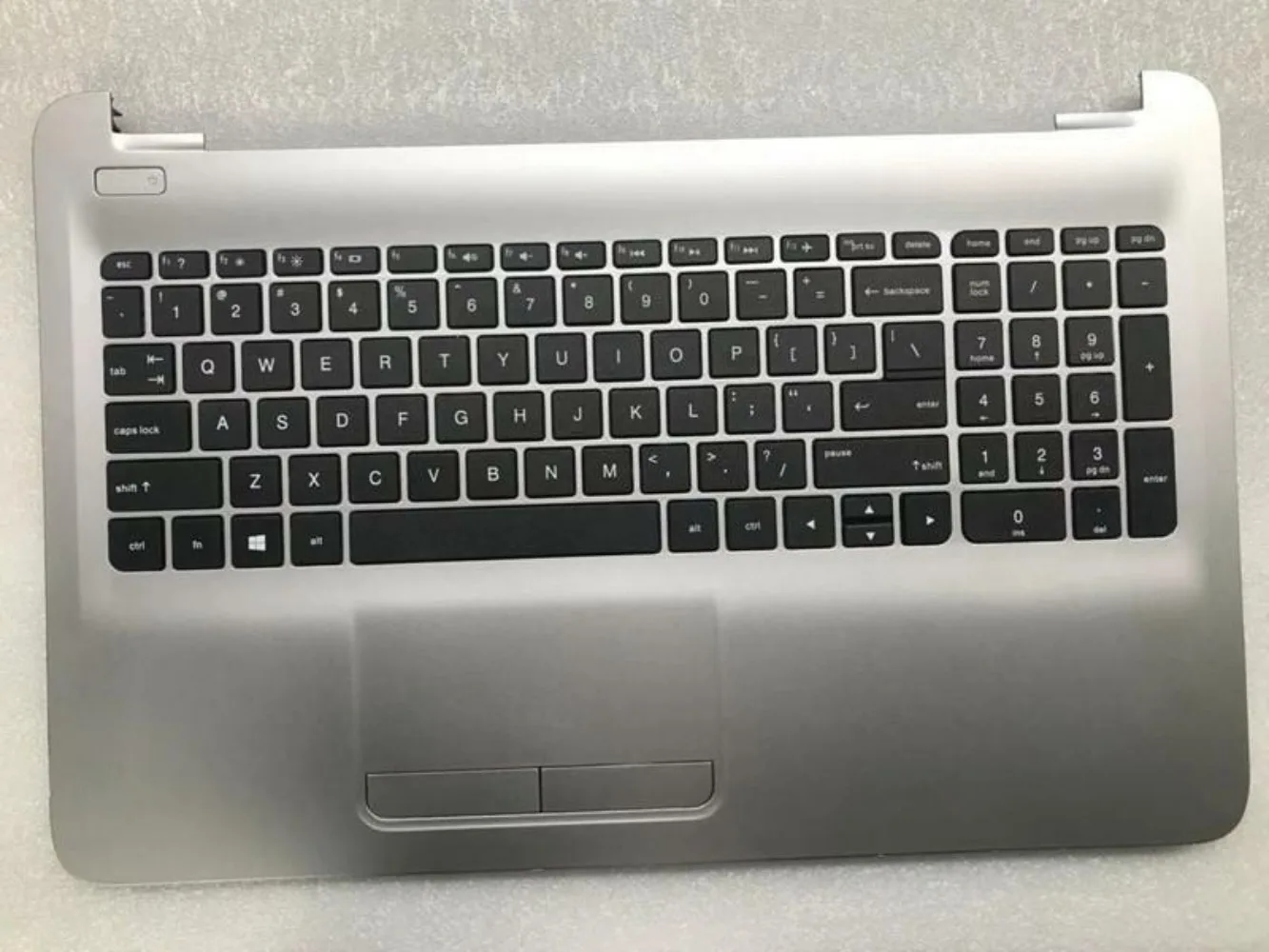 

FOR HP 15-AC 15-AC100 15-AF 15-AF100 Palmrest US Keyboard & Touchpad silver